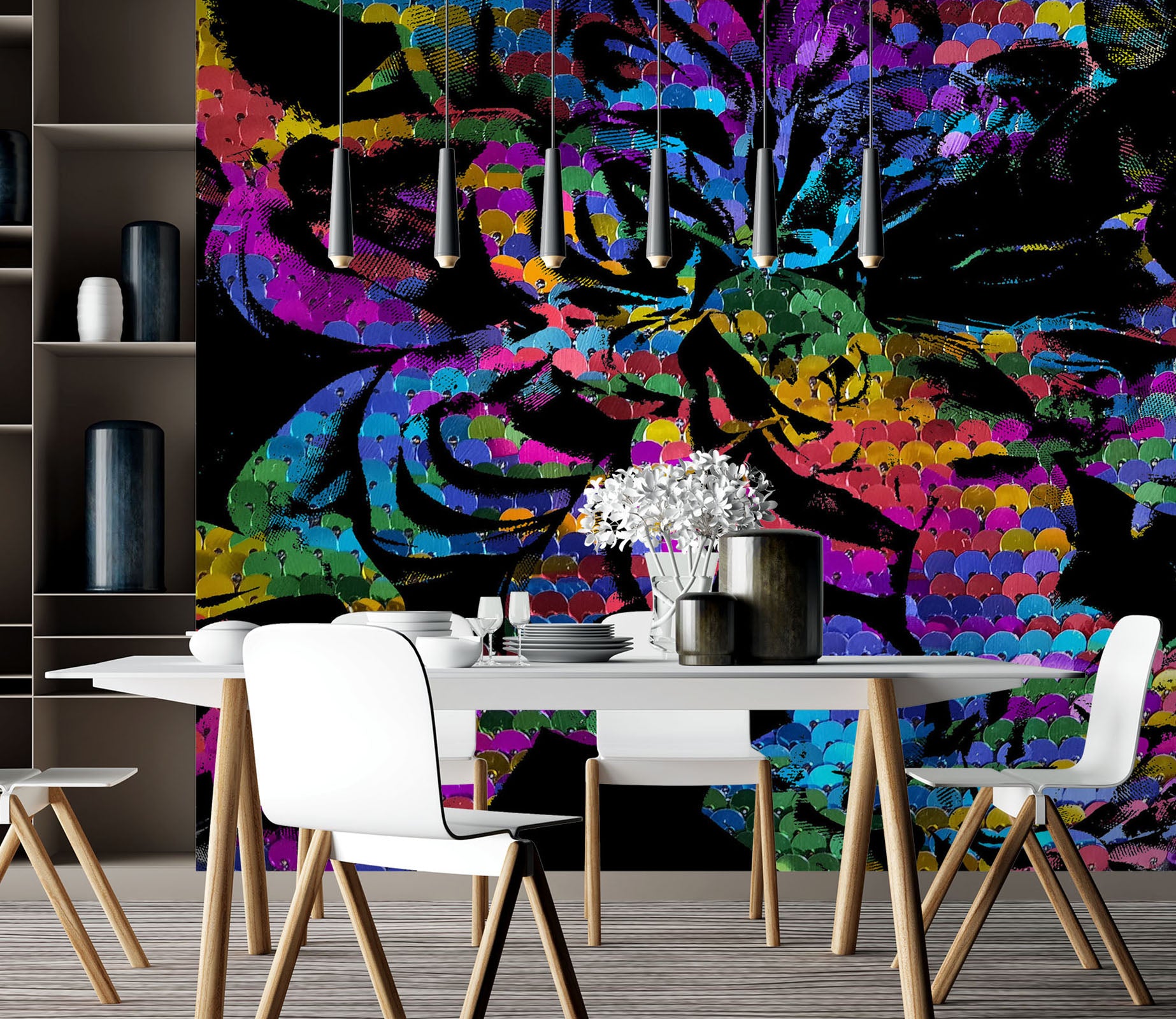 3D Color Scale Pattern 19102 Shandra Smith Wall Mural Wall Murals