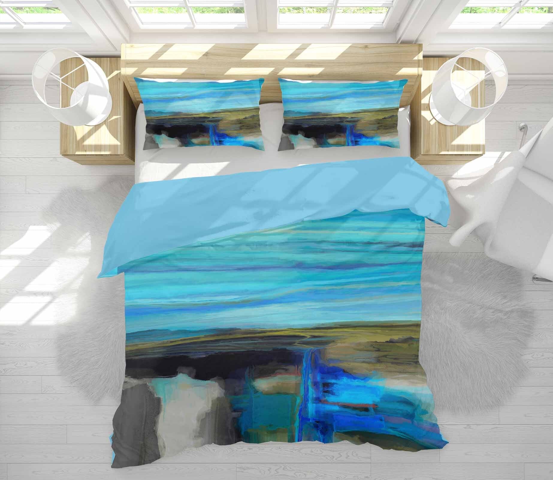 3D Night Lake 2126 Michael Tienhaara Bedding Bed Pillowcases Quilt Quiet Covers AJ Creativity Home 