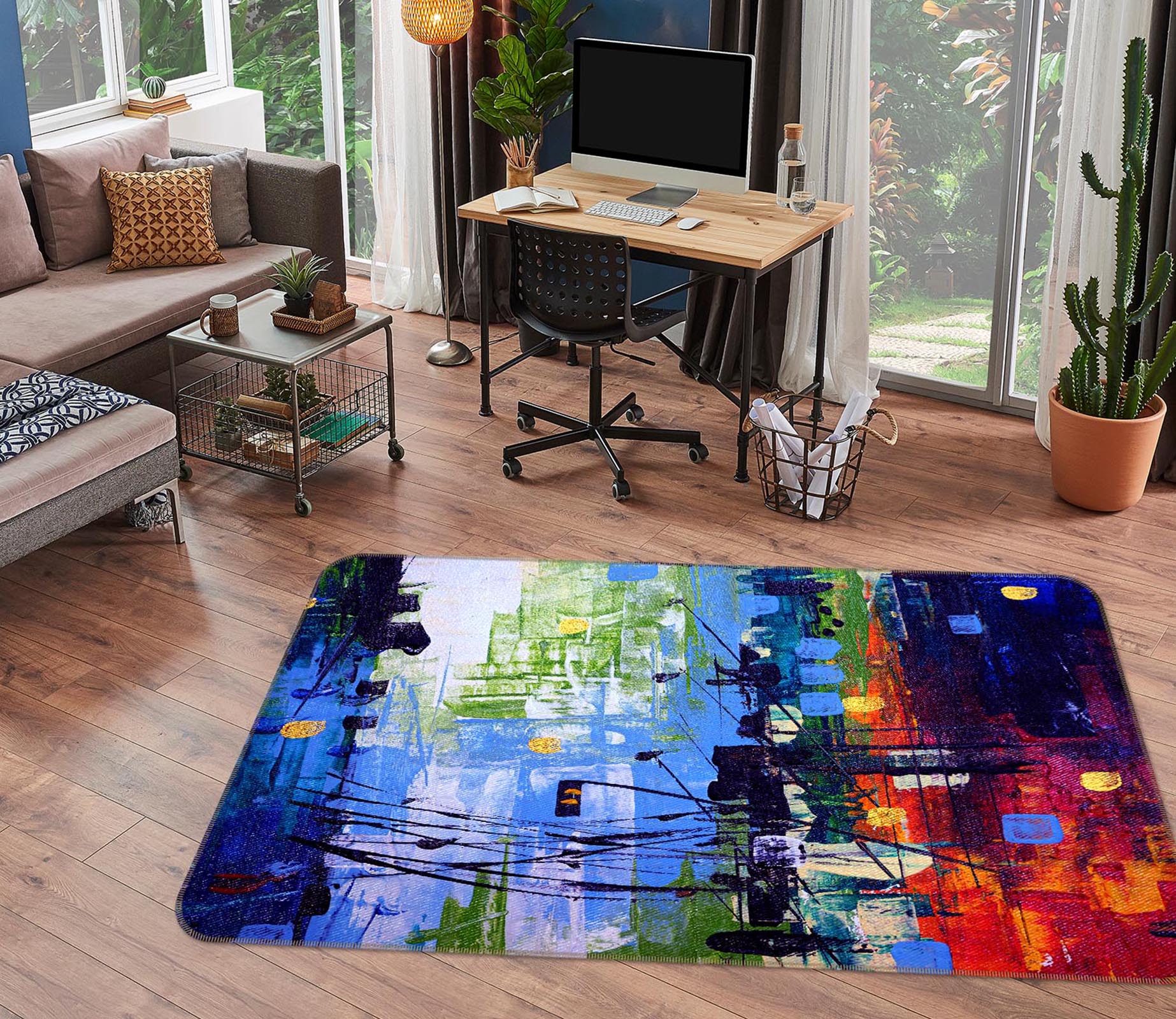 3D Pattern 30178 Non Slip Rug Mat