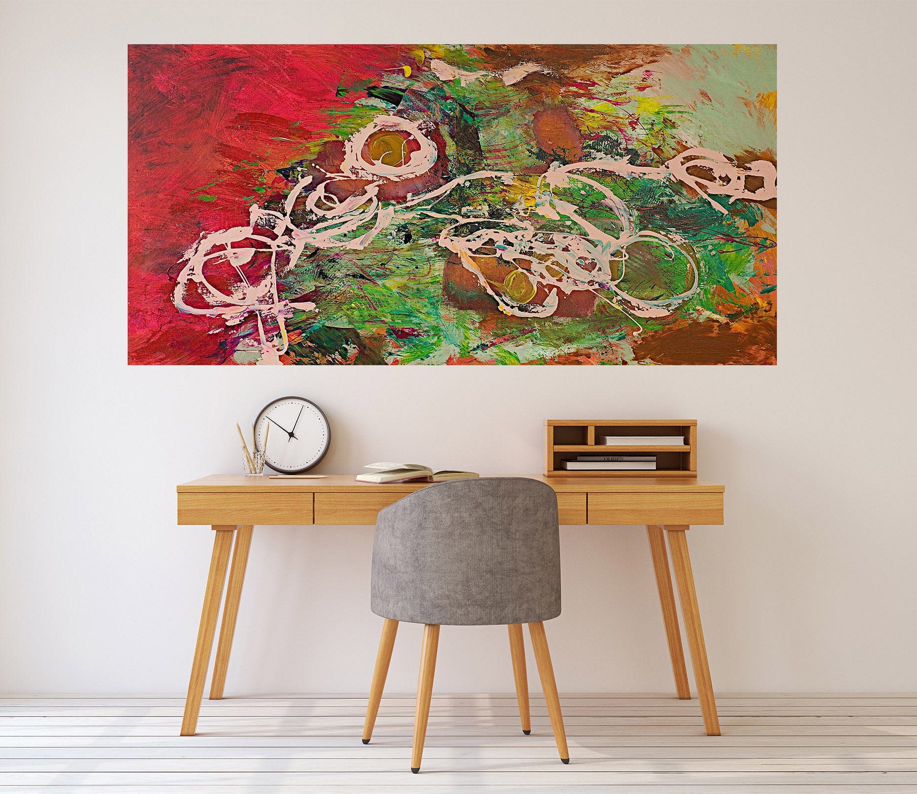 3D Painted Flowers 002 Allan P. Friedlander Wall Sticker Wallpaper AJ Wallpaper 2 