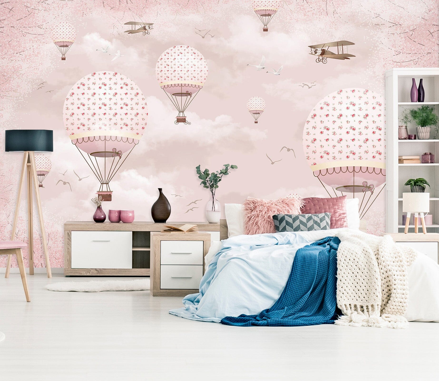 3D Pink Balloon 1607 Wall Murals Wallpaper AJ Wallpaper 2 