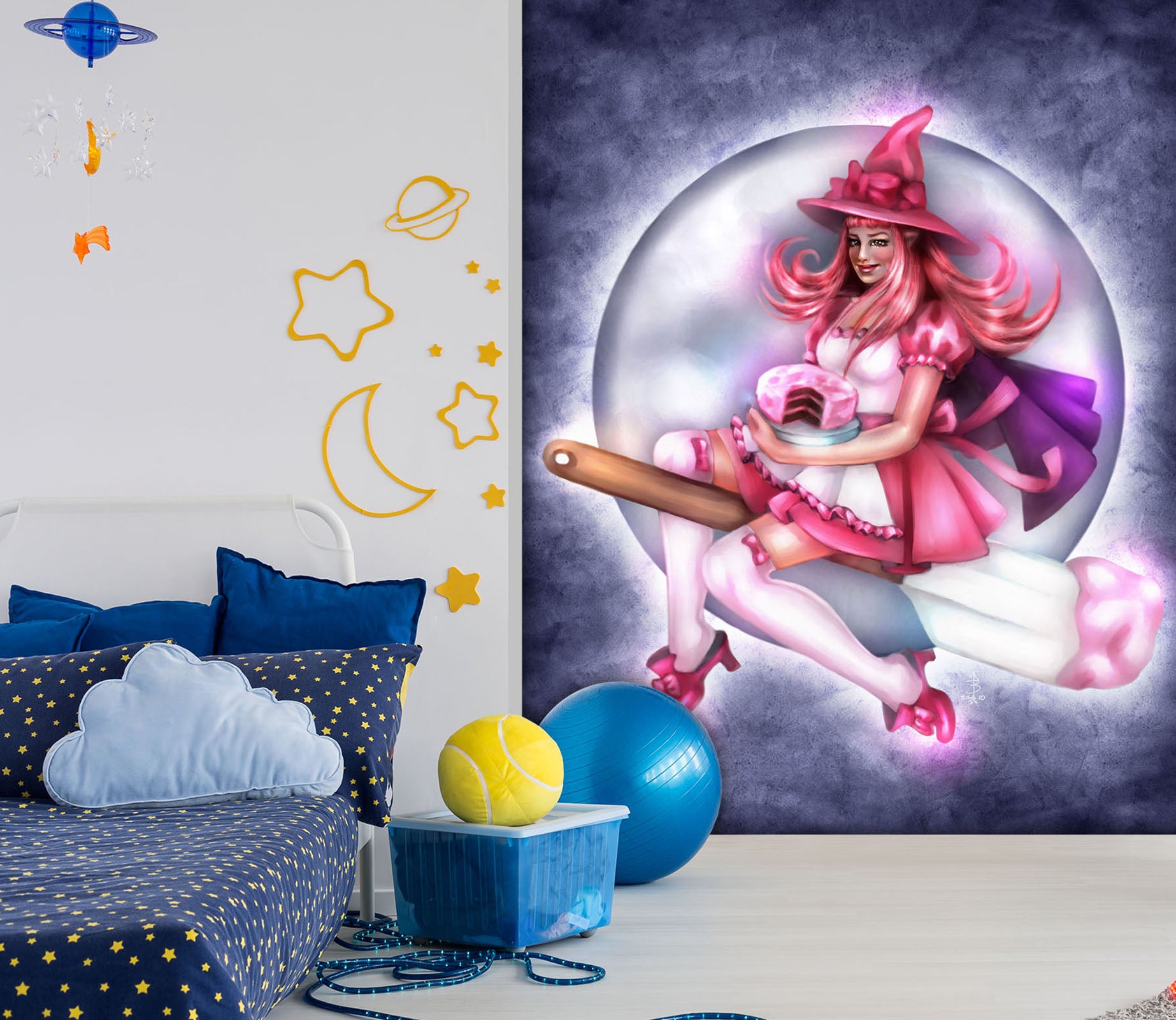 3D Magic Woman 8783 Brigid Ashwood Wall Mural Wall Murals