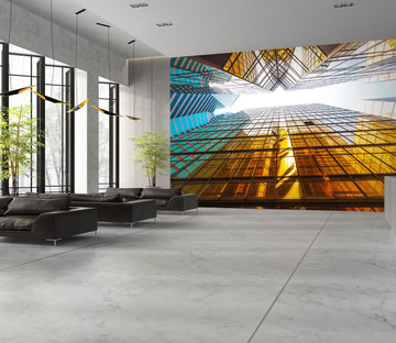 3D Sky Building 009 Wall Murals