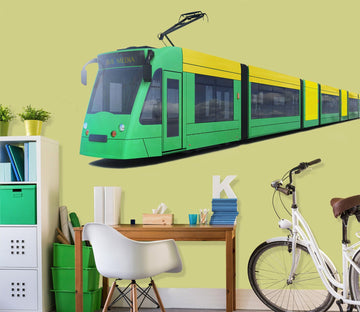 3D Green leather Car 0030 Vehicles Wallpaper AJ Wallpaper 