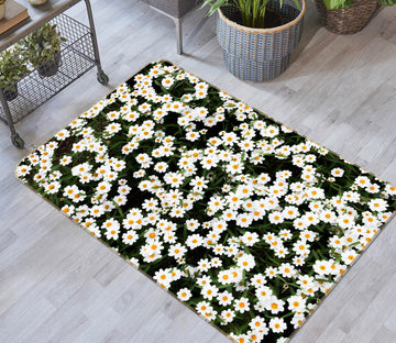 3D Small Daisy Bush 35110 Non Slip Rug Mat