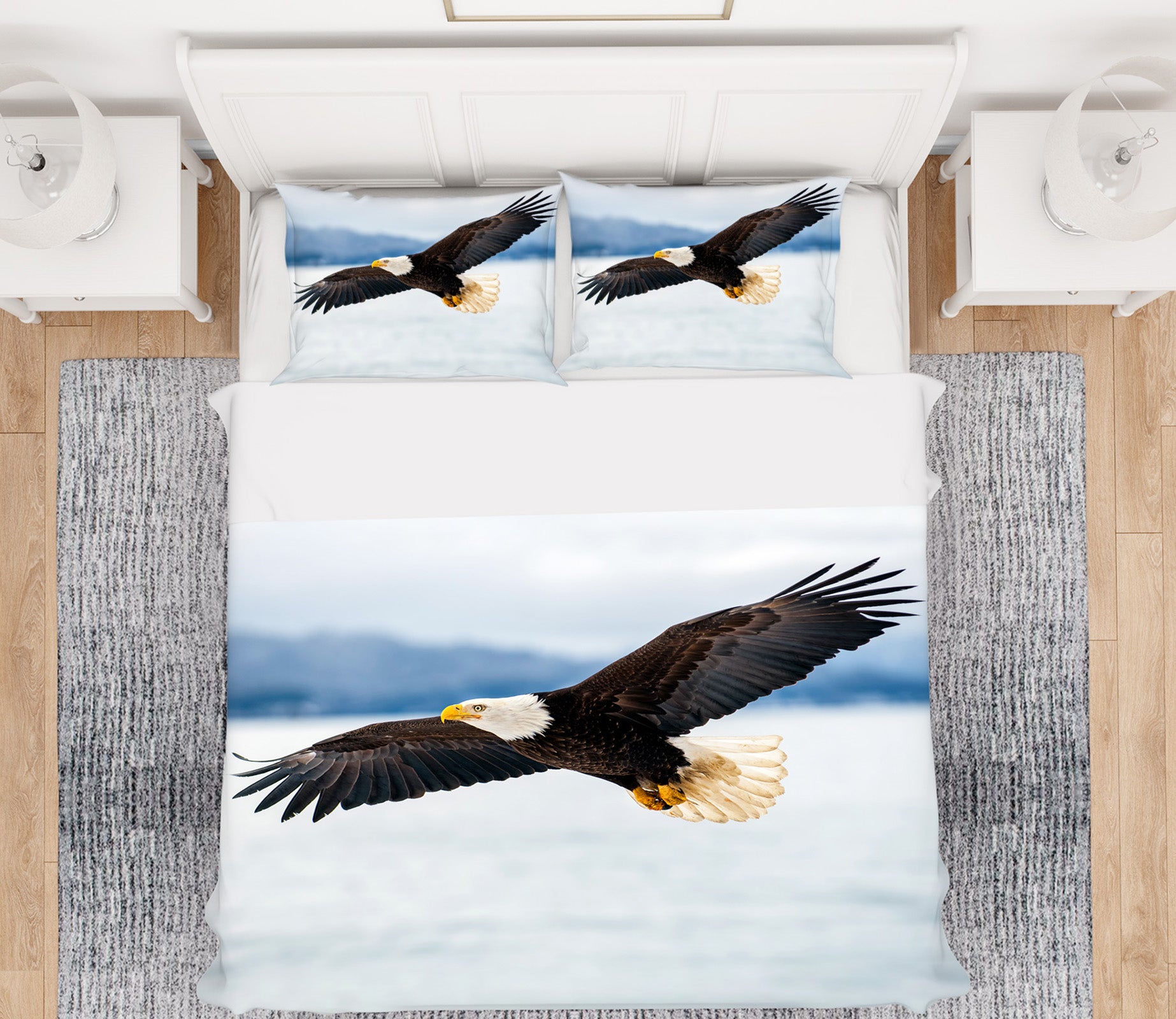 3D Eagle 21042 Bed Pillowcases Quilt