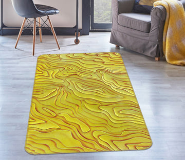 3D Yellow Lines 32209 Non Slip Rug Mat