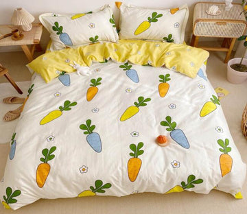 3D Carrot 5037 Bed Pillowcases Quilt