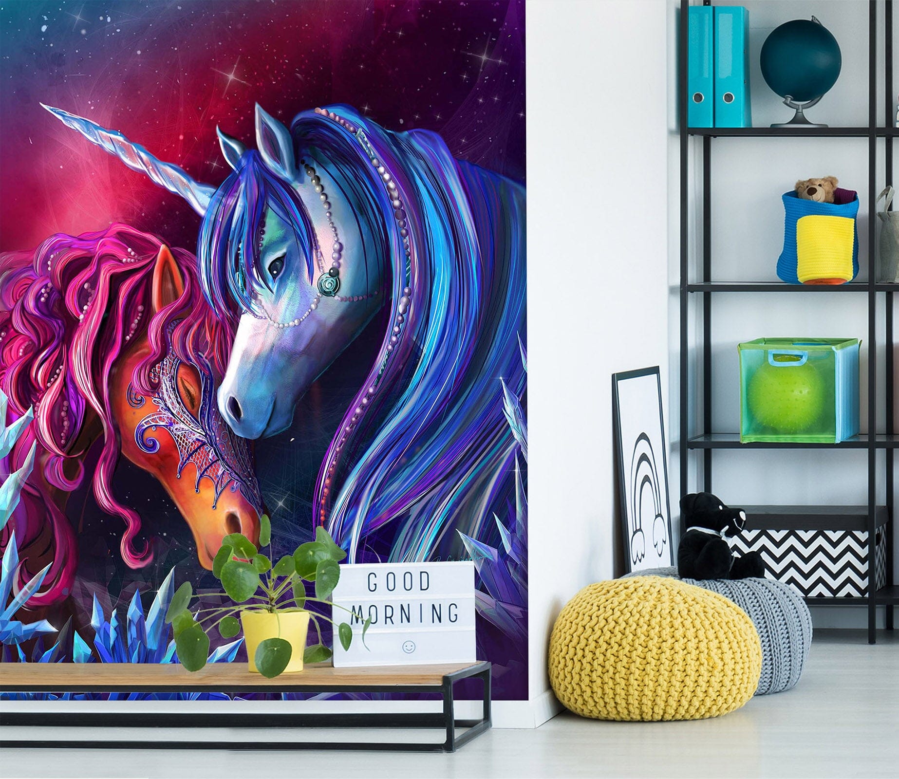 3D Unicorn Secret Garden 1399 Rose Catherine Khan Wall Mural Wall Murals Wallpaper AJ Wallpaper 2 
