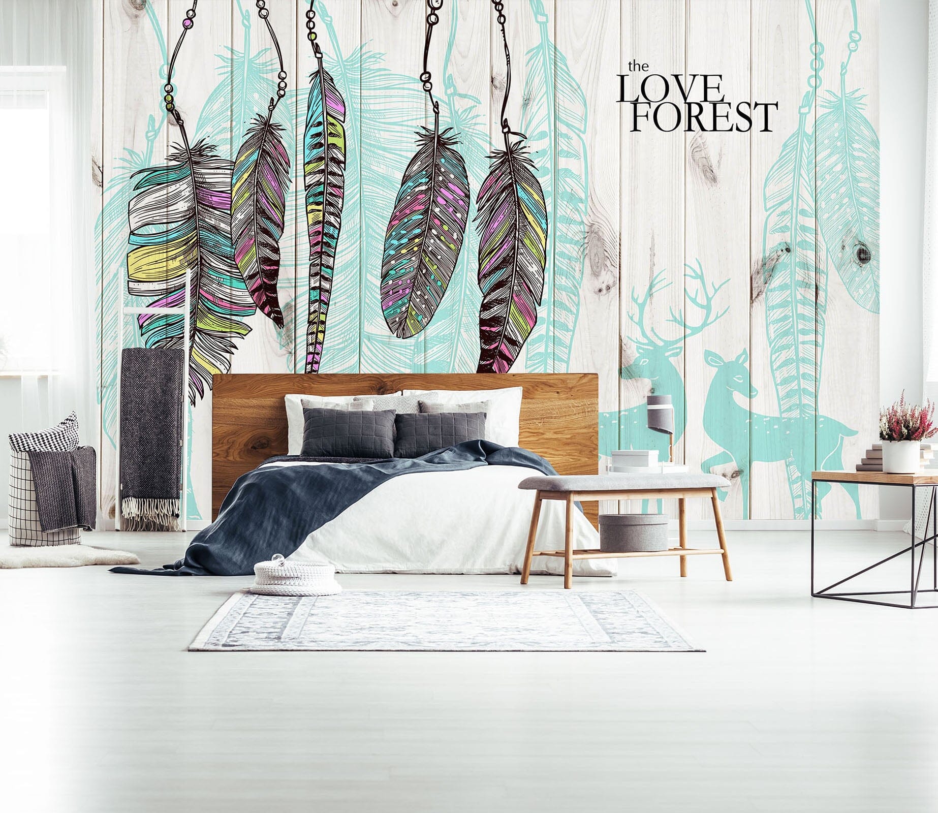 3D Colored Leaves 1455 Wall Murals Wallpaper AJ Wallpaper 2 