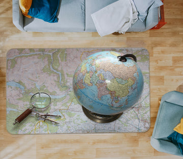 3D Map Globe 36179 Non Slip Rug Mat