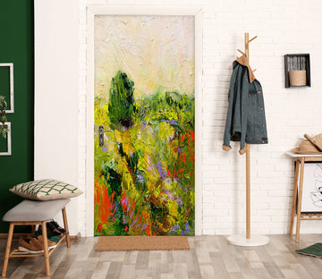 3D Flowers Clump Paint Pattern 93166 Allan P. Friedlander Door Mural