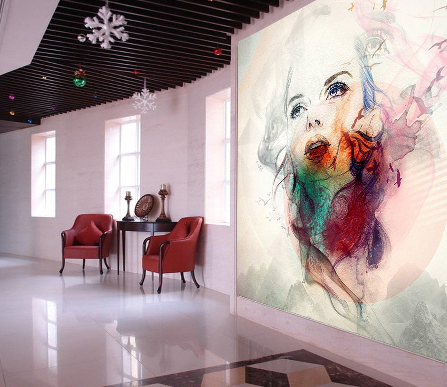 3D Beautiful Woman 105 Wall Murals Wallpaper AJ Wallpaper 2 