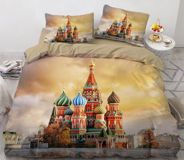 3D Castle 11130 Bed Pillowcases Quilt
