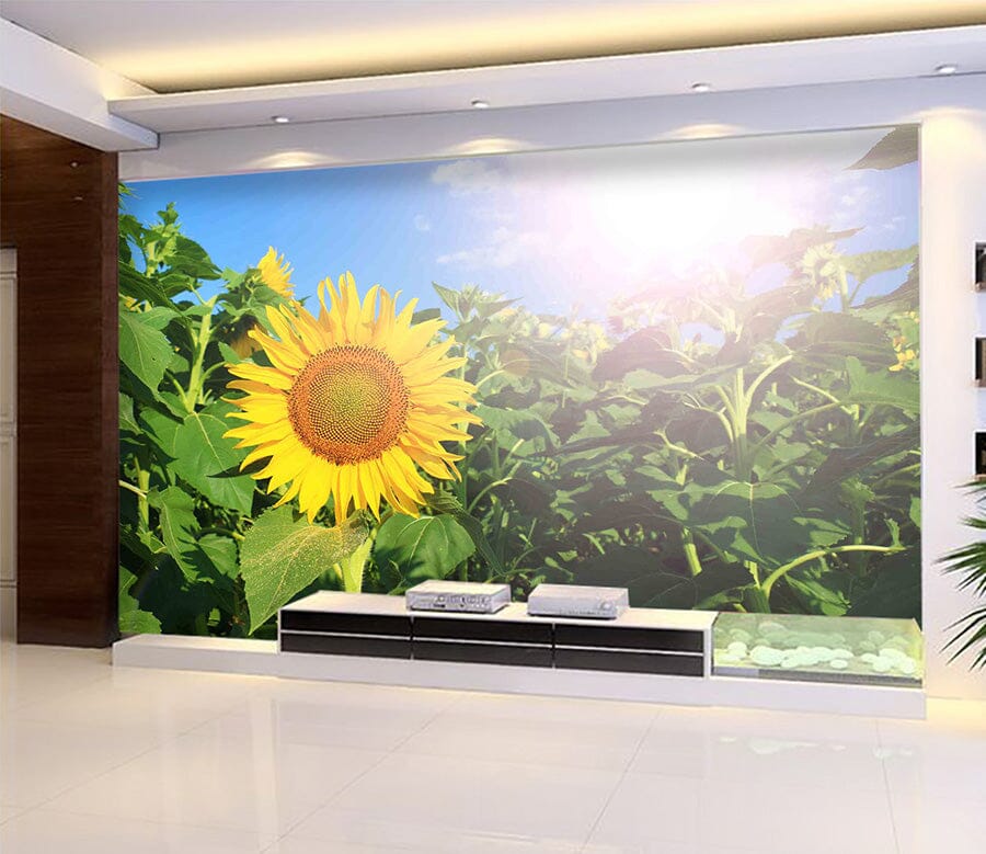 3D Sunflower 1024 Wall Murals Wallpaper AJ Wallpaper 2 