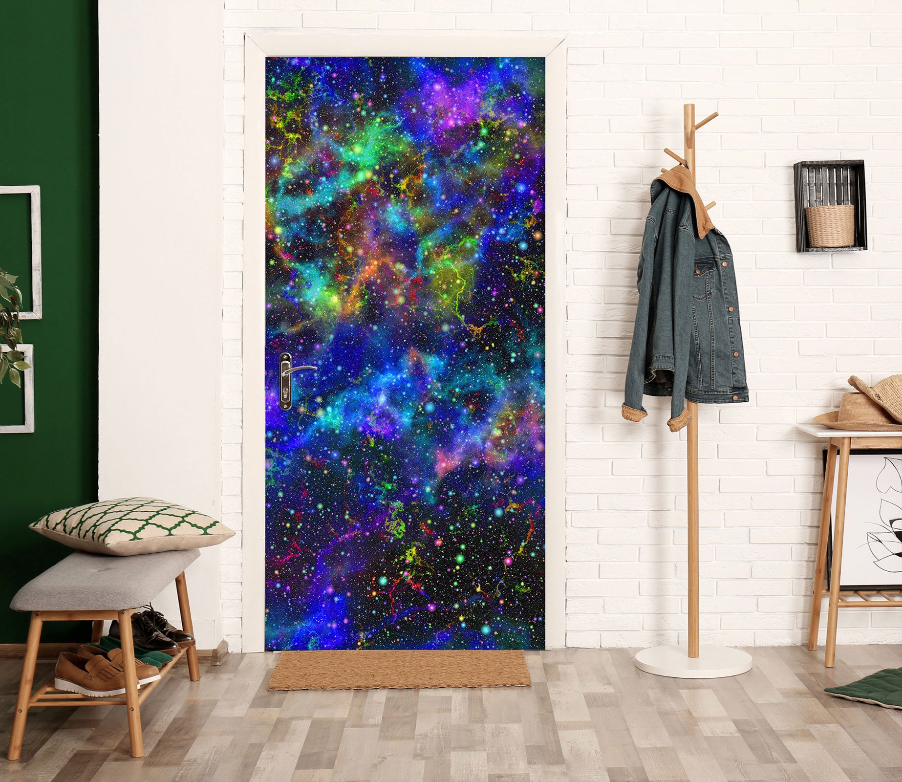 3D Starry Sky 24122 Door Mural