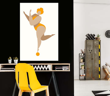 3D Yellow Sportswear 135 Boris Draschoff Wall Sticker Wallpaper AJ Wallpaper 2 