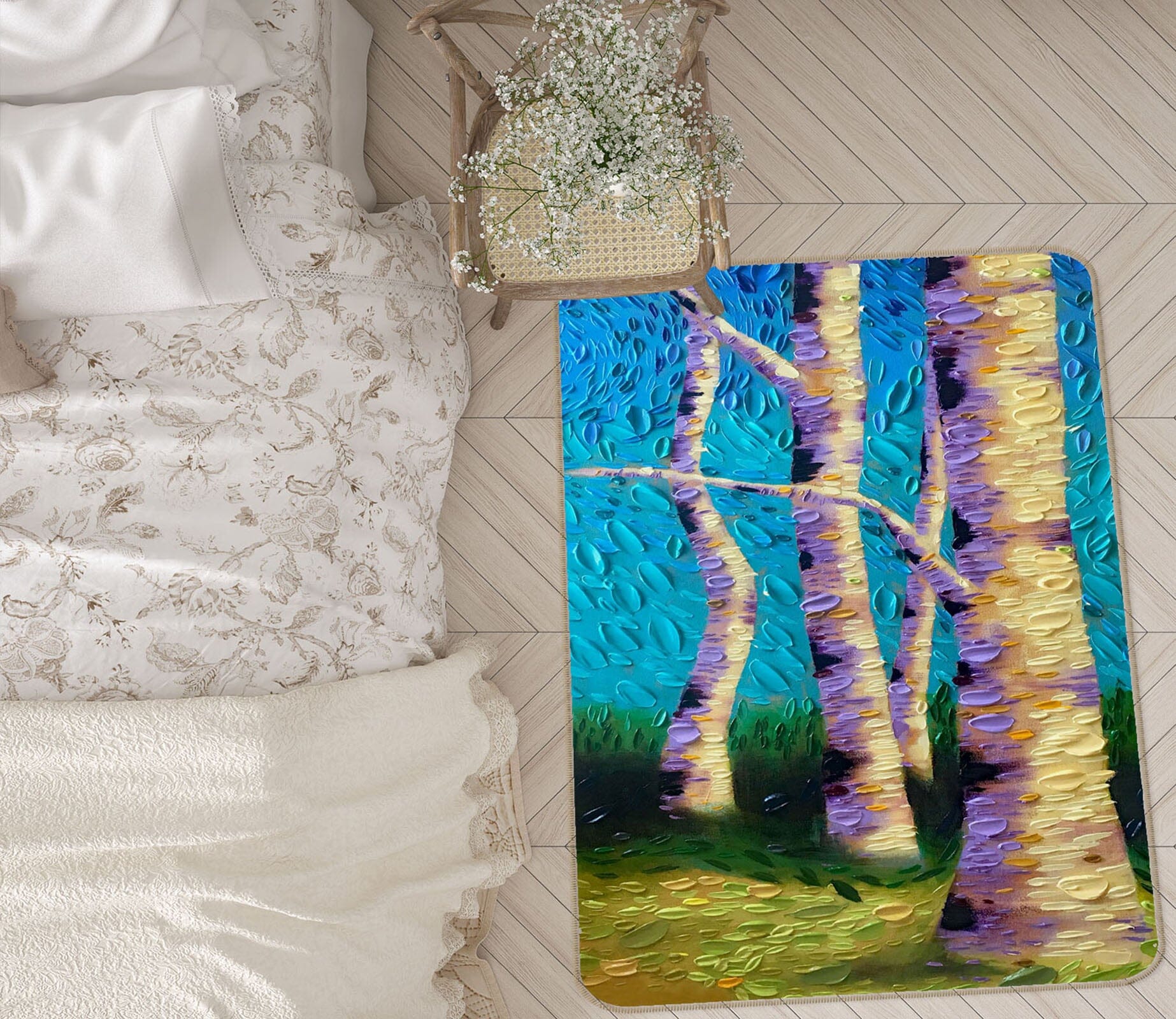 3D Garden Mystery Panel 1028 Dena Tollefson Rug Non Slip Rug Mat Mat AJ Creativity Home 