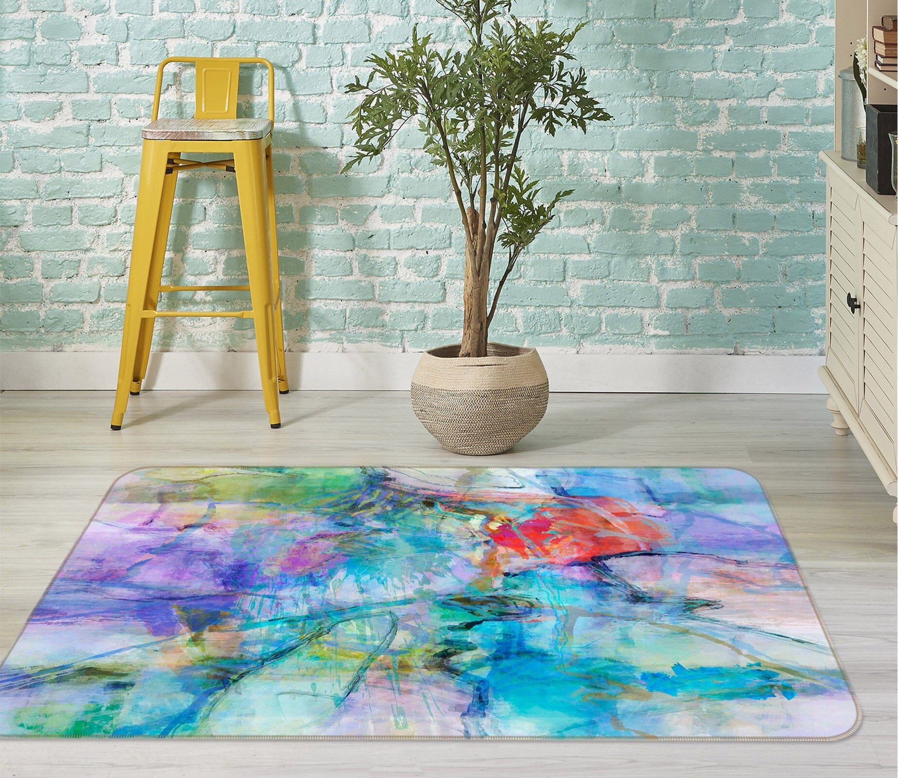 3D Doodle People 121 Michael Tienhaara Rug Non Slip Rug Mat Mat AJ Creativity Home 