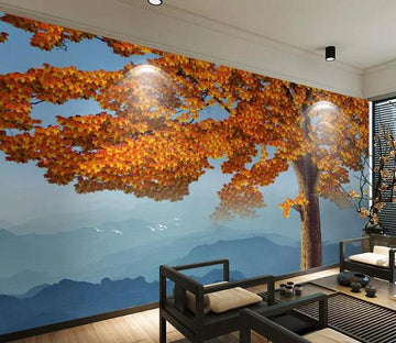 3D Tree Bird 122 Wall Murals Wallpaper AJ Wallpaper 2 