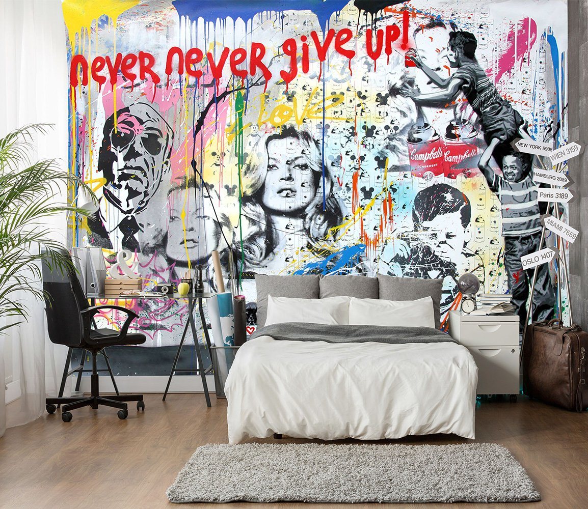 3D Child Spray Graffiti 20 Wallpaper AJ Wallpaper 2 