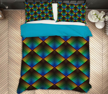 3D Diamond 14004 Bed Pillowcases Quilt