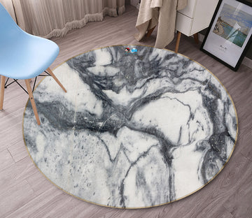 3D Marble 69196 Round Non Slip Rug Mat