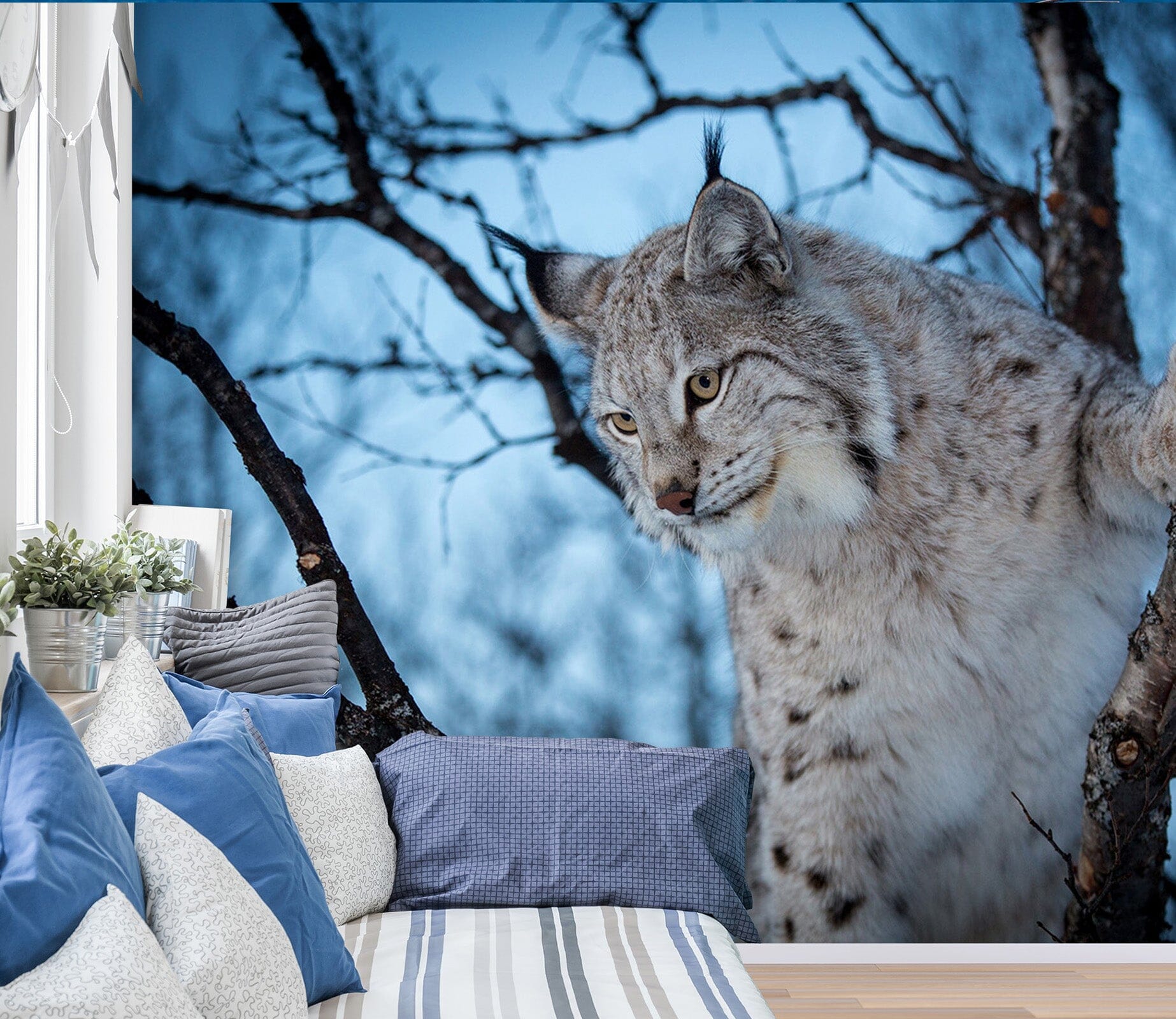 3D Leopard Cat Tree 204 Wall Murals Wallpaper AJ Wallpaper 2 