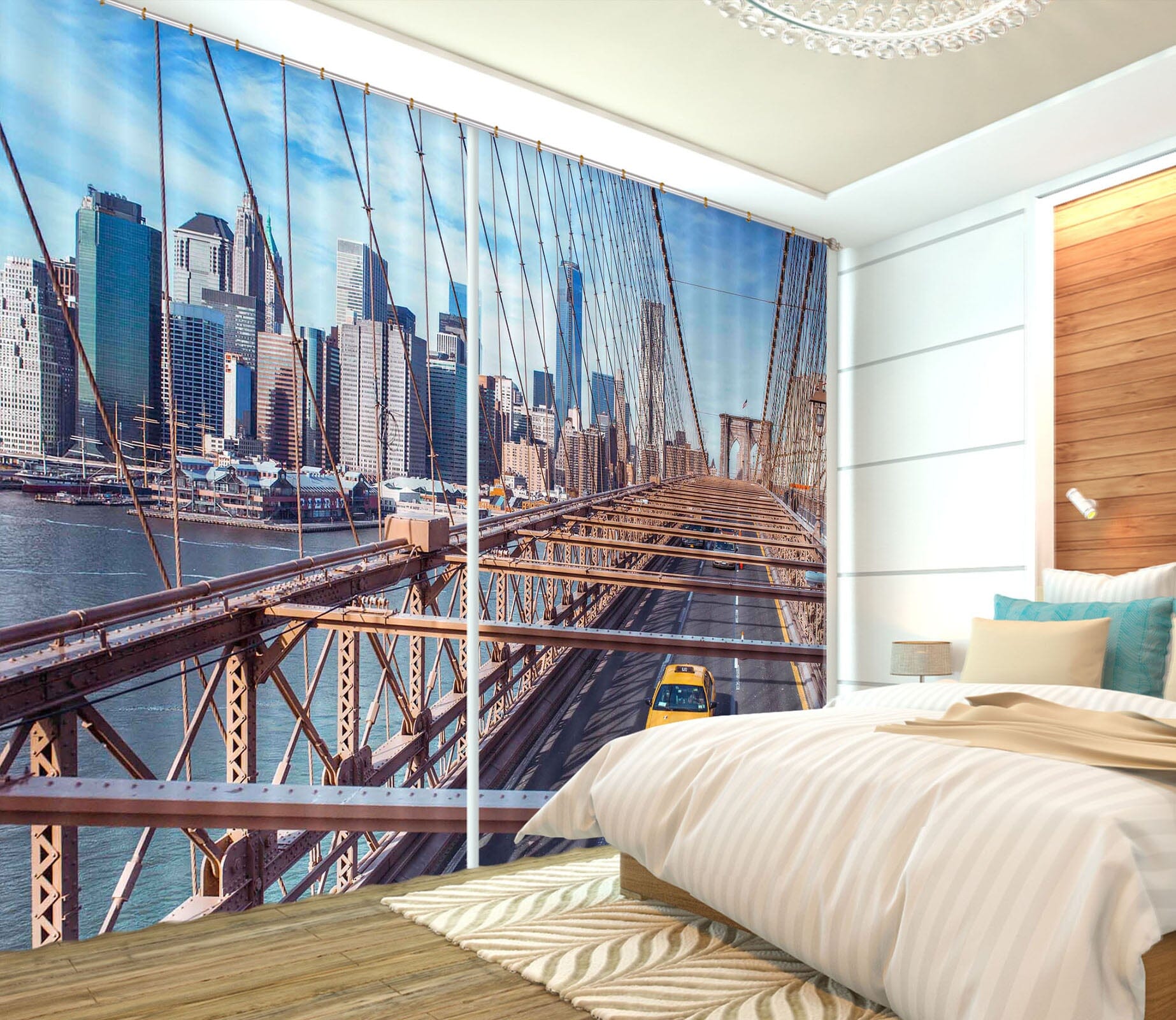 3D Bridge City 221 Assaf Frank Curtain Curtains Drapes Curtains AJ Creativity Home 