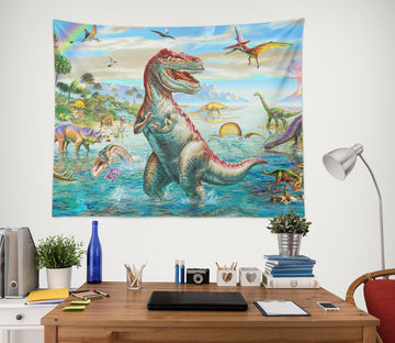 3D Dinosaur Pterosaur 732 Adrian Chesterman Tapestry Hanging Cloth Hang