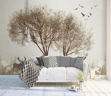 3D Tree Bird 1796 Wall Murals Wallpaper AJ Wallpaper 2 