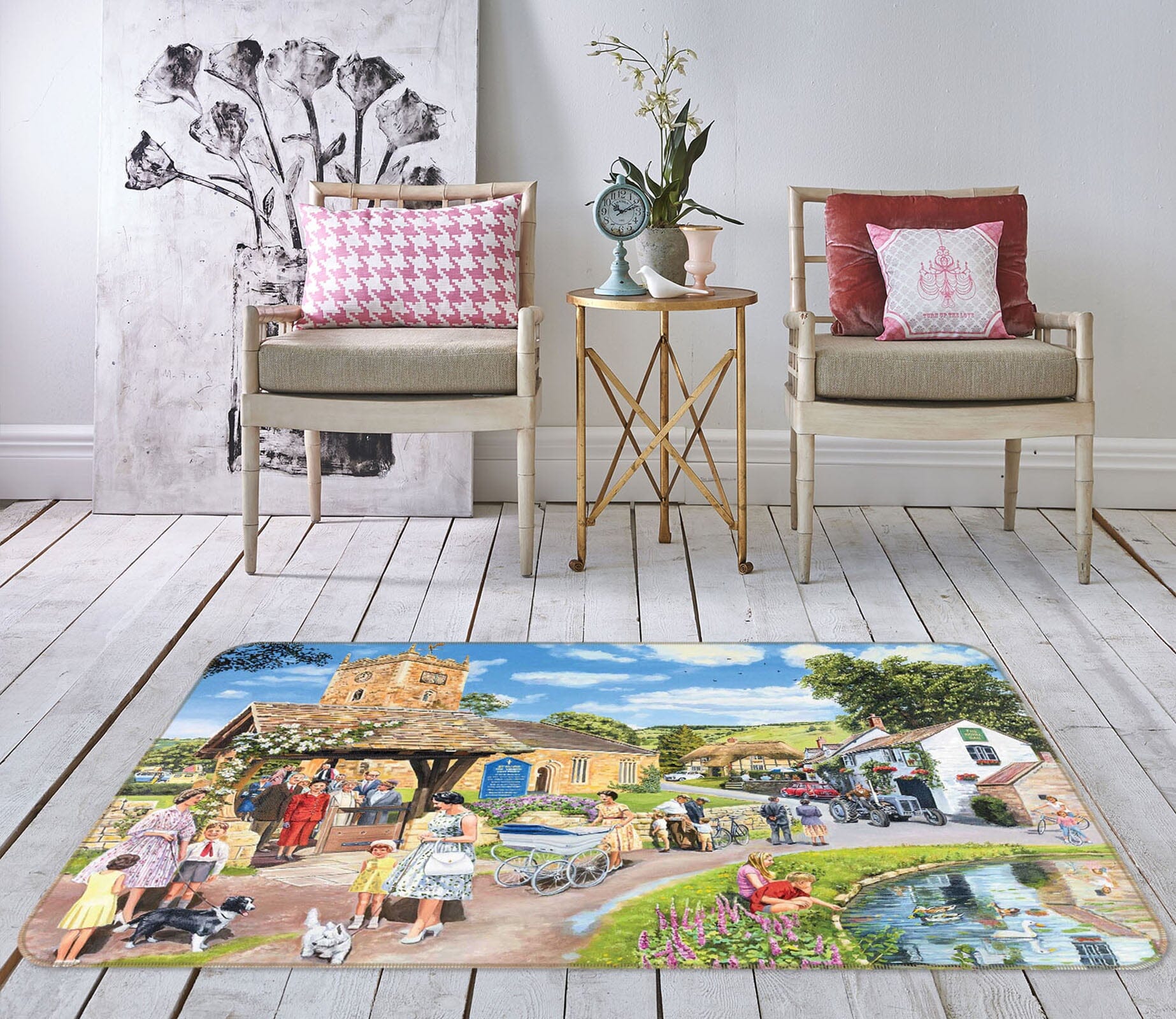 3D Sunday Service 1105 Trevor Mitchell Rug Non Slip Rug Mat Mat AJ Creativity Home 