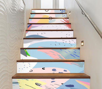 3D Fresh Patterns 3912 Stair Risers Wallpaper AJ Wallpaper 