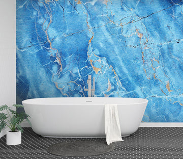 3D Blue Texture 064 Marble Tile Texture Wallpaper AJ Wallpaper 2 