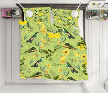 3D Bird Sunflower 145 Uta Naumann Bedding Bed Pillowcases Quilt Quiet Covers AJ Creativity Home 