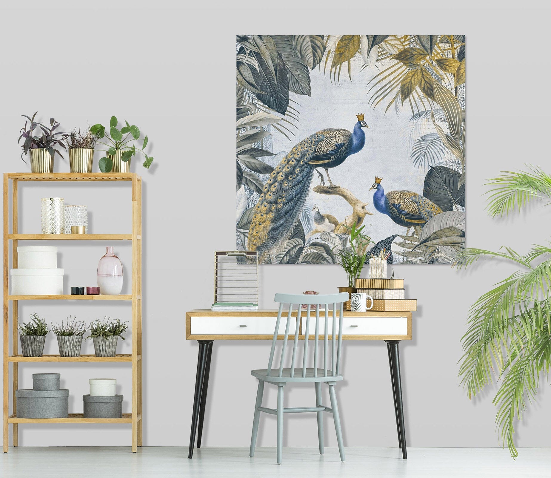 3D Peacock Forest 050 Andrea haase Wall Sticker Wallpaper AJ Wallpaper 2 