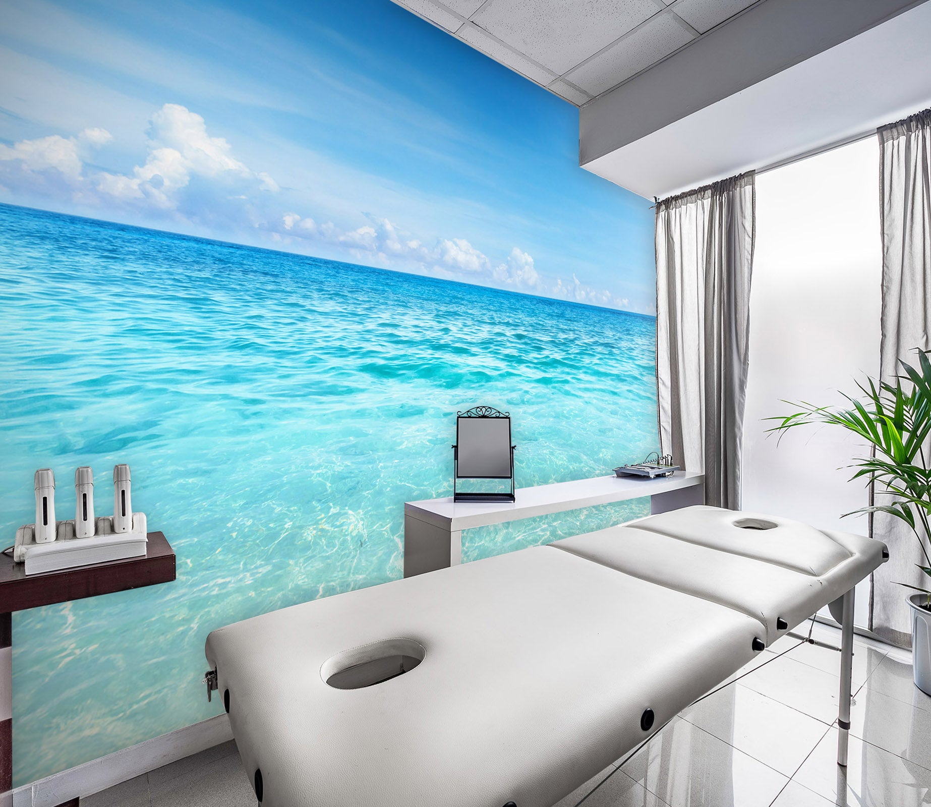 3D Sea Water Flower 082 Wall Murals