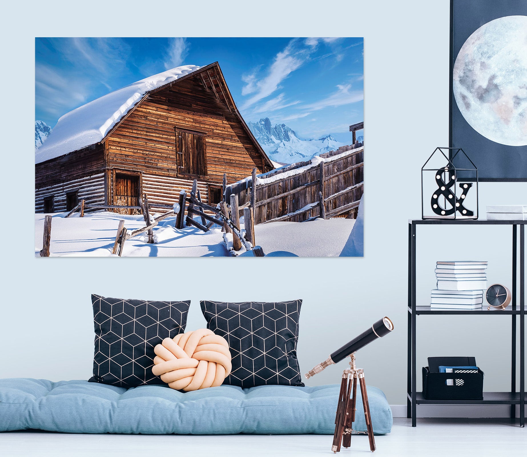 3D Winter Snow House 4056 Beth Sheridan Wall Sticker