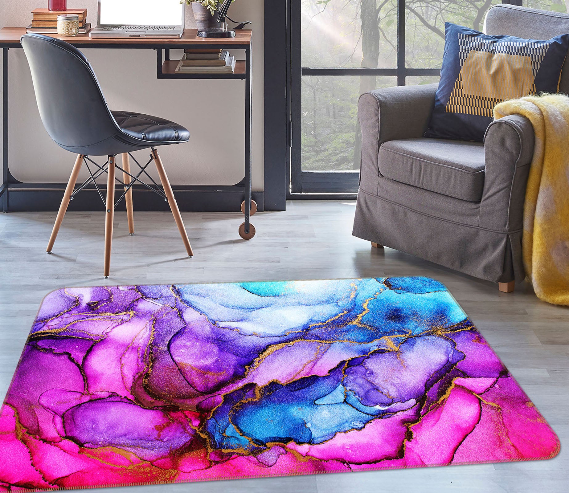 3D Pattern 30171 Non Slip Rug Mat
