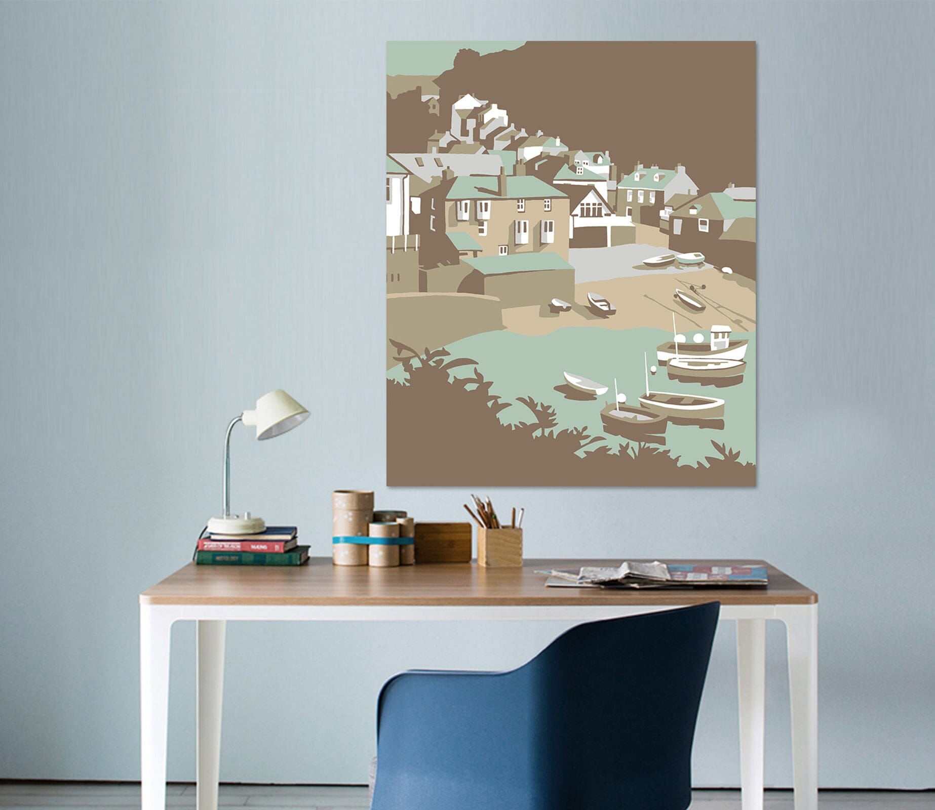 3D Port Isaac 049 Steve Read Wall Sticker Wallpaper AJ Wallpaper 2 