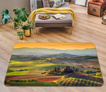 3D Mountain Field 34212 Non Slip Rug Mat