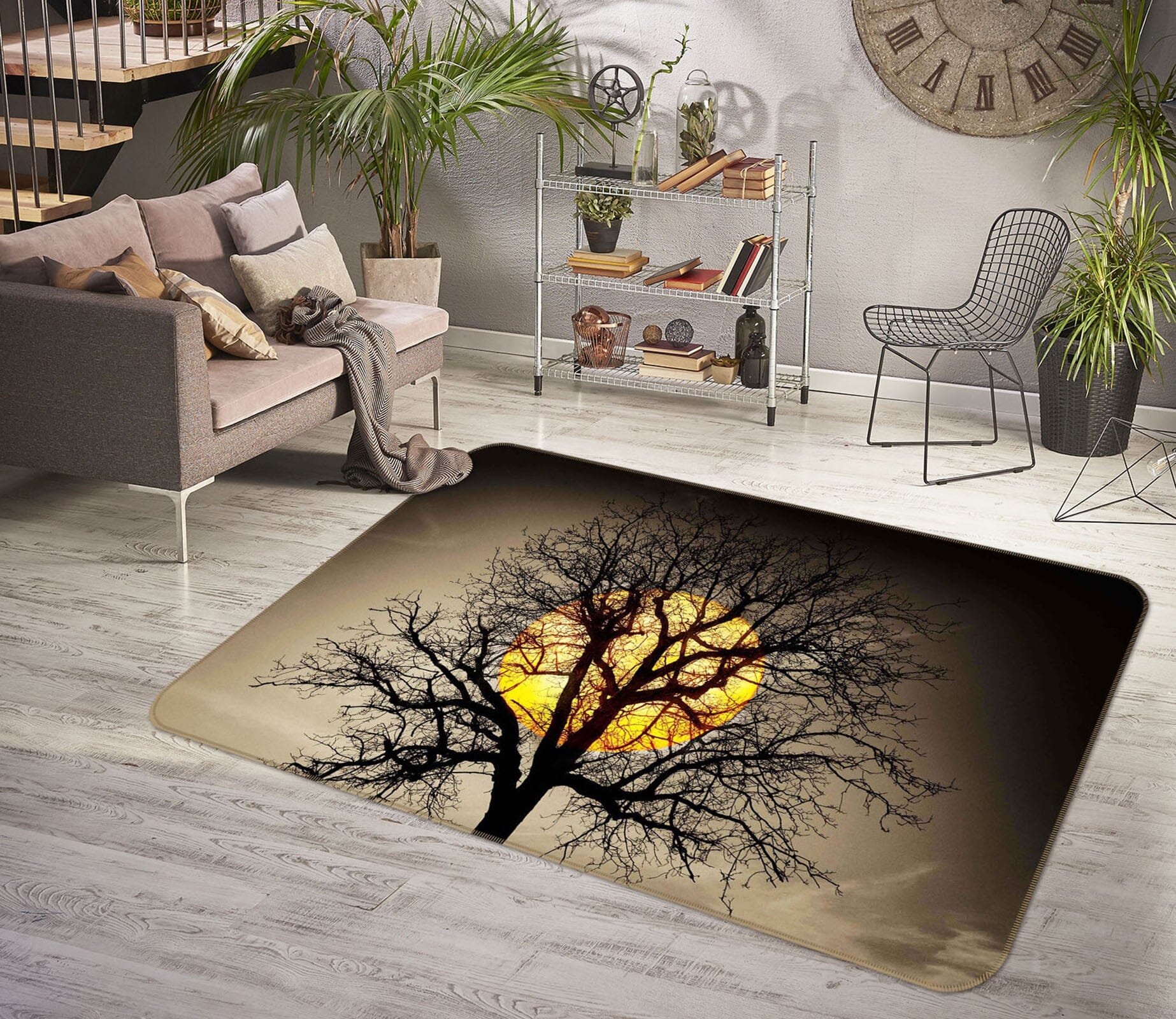 3D Dead Tree 1154 Marco Carmassi Rug Non Slip Rug Mat Mat AJ Creativity Home 