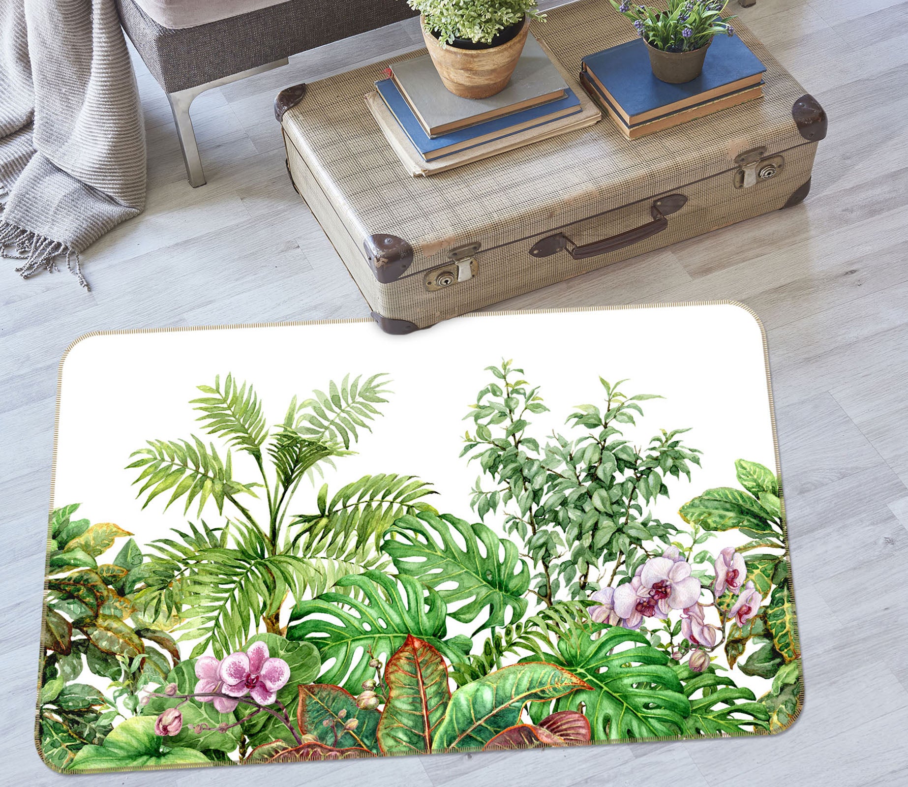 3D Jungle 36080 Non Slip Rug Mat