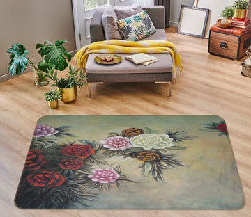 3D Bouquet 75214 Non Slip Rug Mat