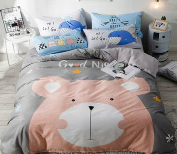 3D Cartoon Bear 7126 Bed Pillowcases Quilt