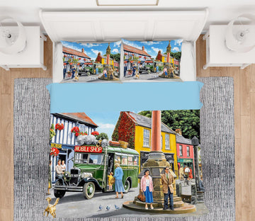 3D In The Market Place 2031 Trevor Mitchell bedding Bed Pillowcases Quilt Quiet Covers AJ Creativity Home 