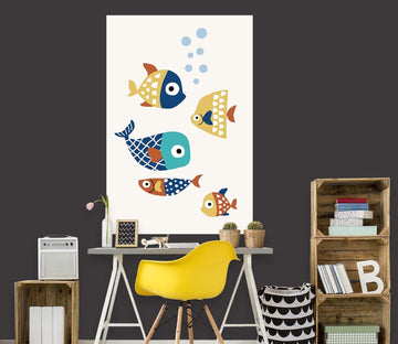 3D Fish Family 177 Boris Draschoff Wall Sticker Wallpaper AJ Wallpaper 2 