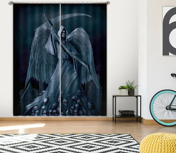 3D Death On A Hold 030 Vincent Hie Curtain Curtains Drapes Curtains AJ Creativity Home 