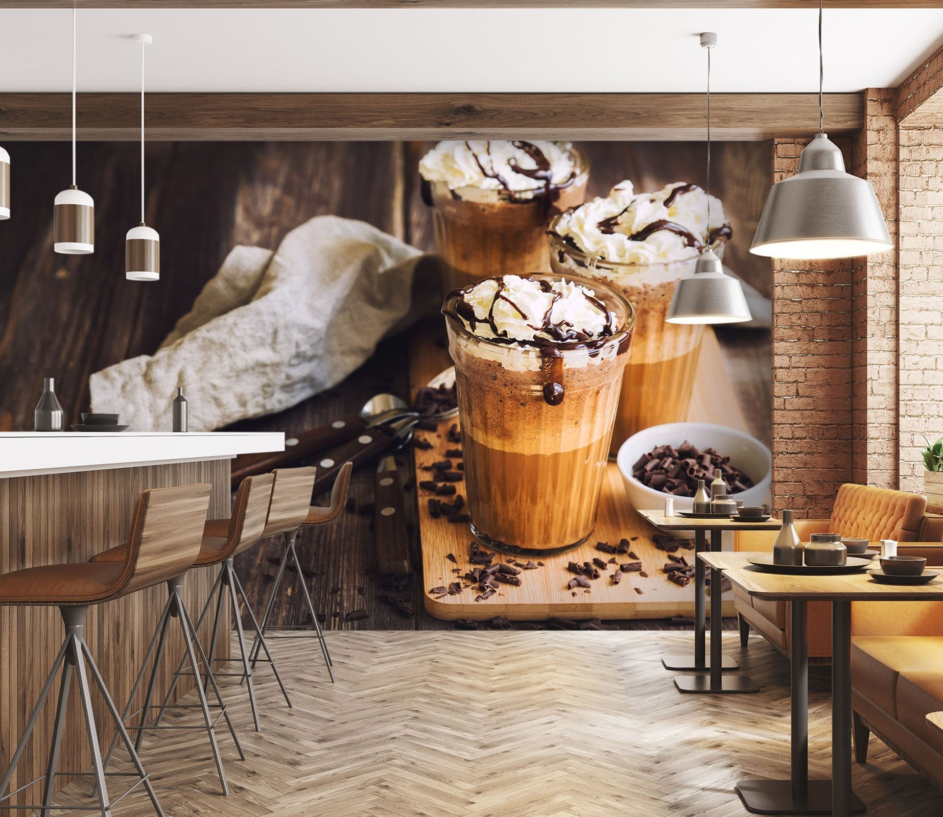 3D Ice Cream Puff 31 Wall Murals Wallpaper AJ Wallpaper 2 