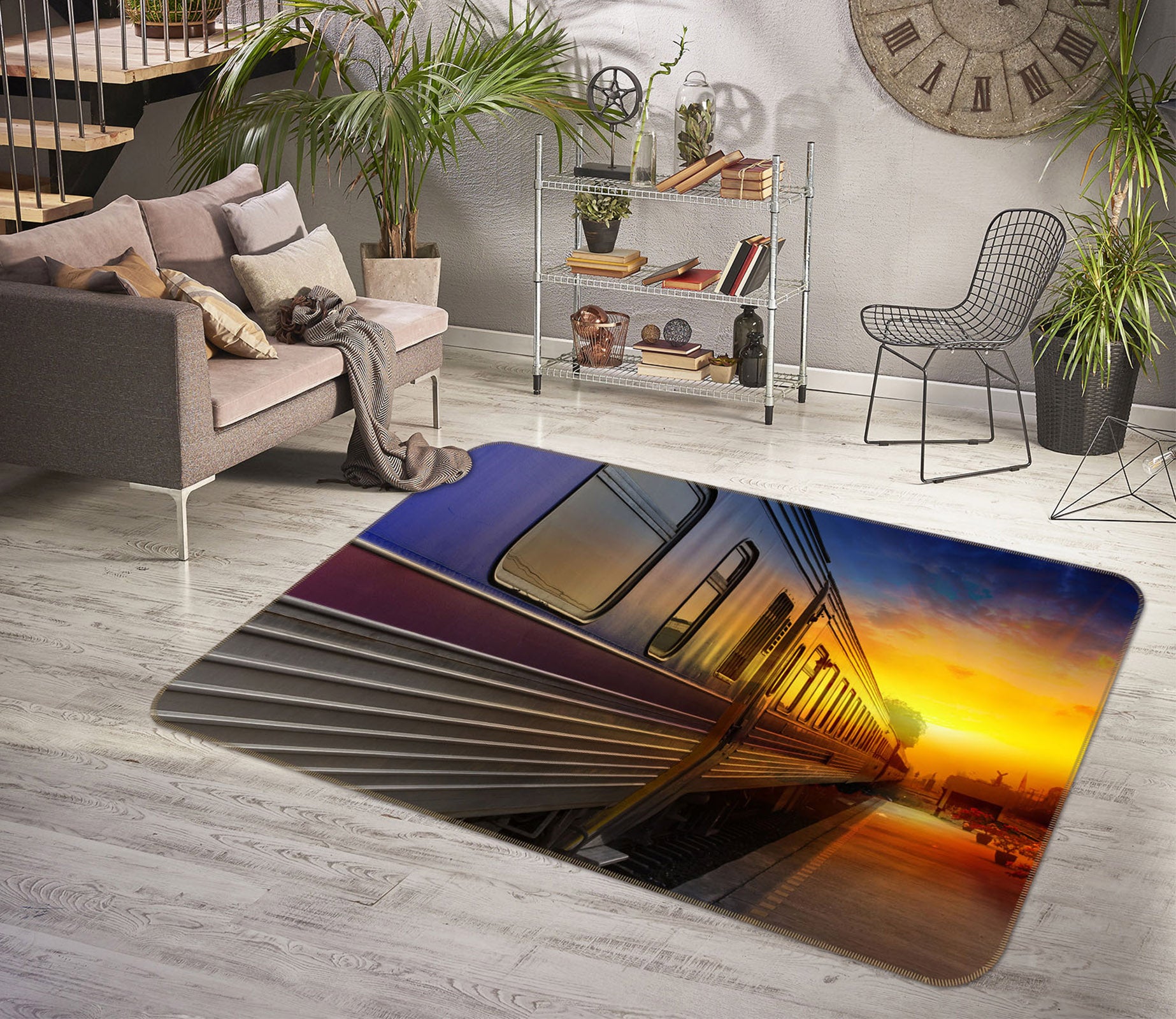 3D Train 68088 Vehicle Non Slip Rug Mat